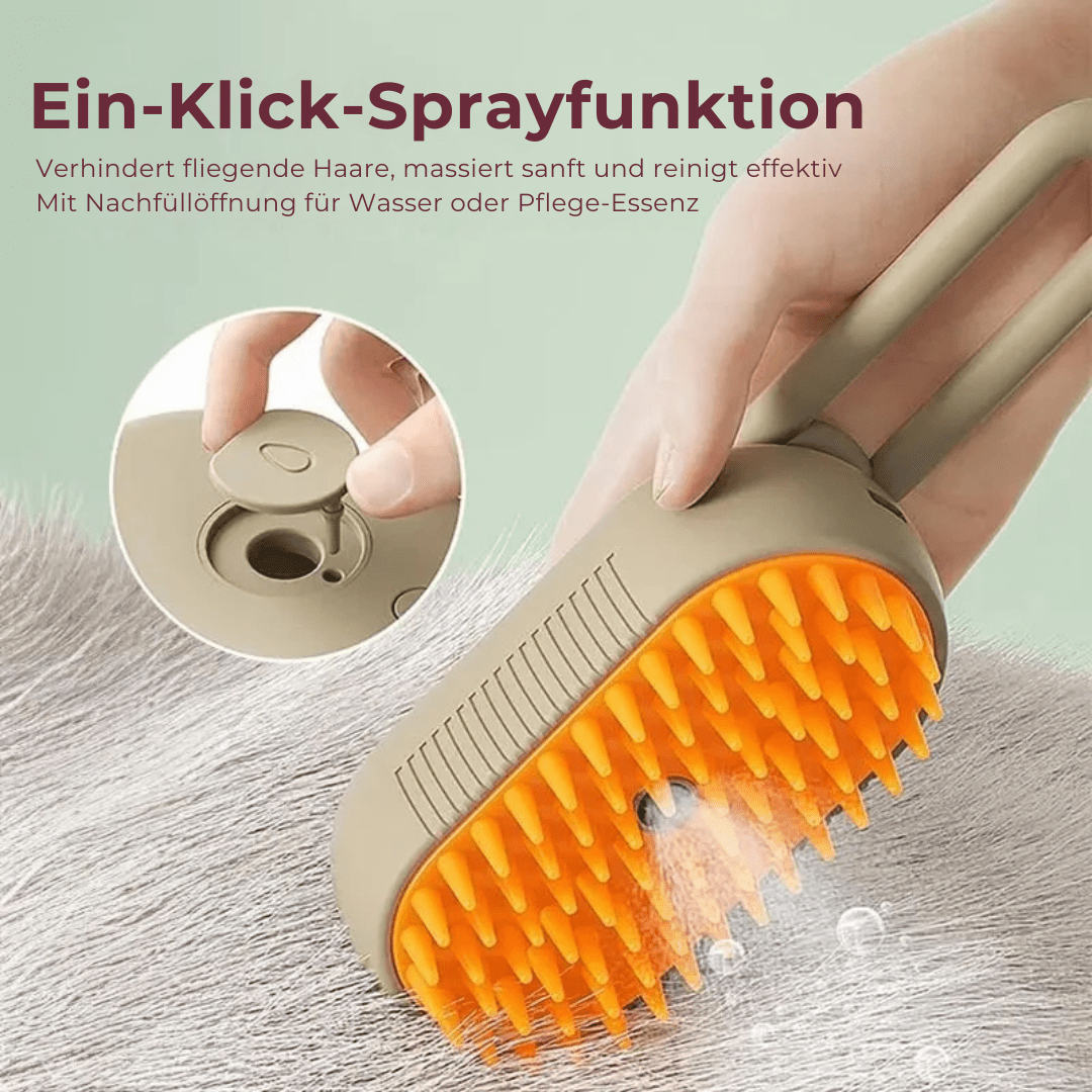3 - in - 1 Dampf - Fellpflegebürste - Tiny Paws Boutique