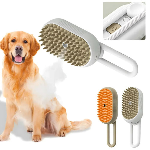 3 - in - 1 Dampf - Fellpflegebürste - Tiny Paws Boutique