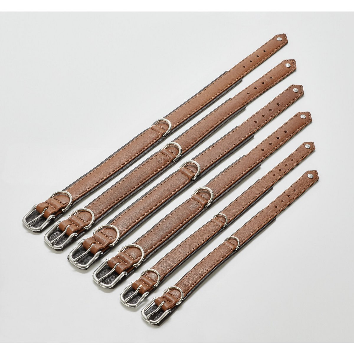 AMICI Cognac - Stilvolles Nappa - Halsband für modebewusste Hundefreunde - Tiny Paws Boutique