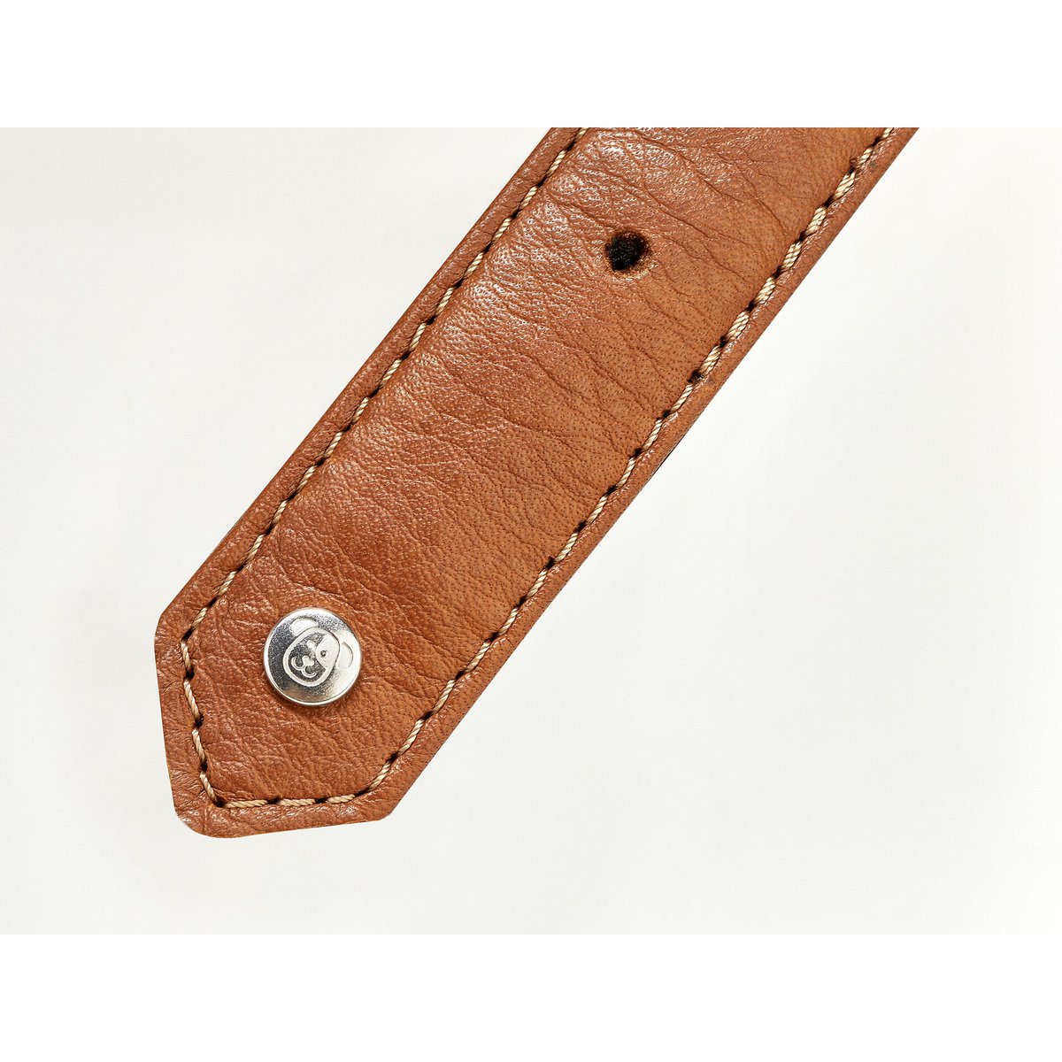AMICI Cognac - Stilvolles Nappa - Halsband für modebewusste Hundefreunde - Tiny Paws Boutique