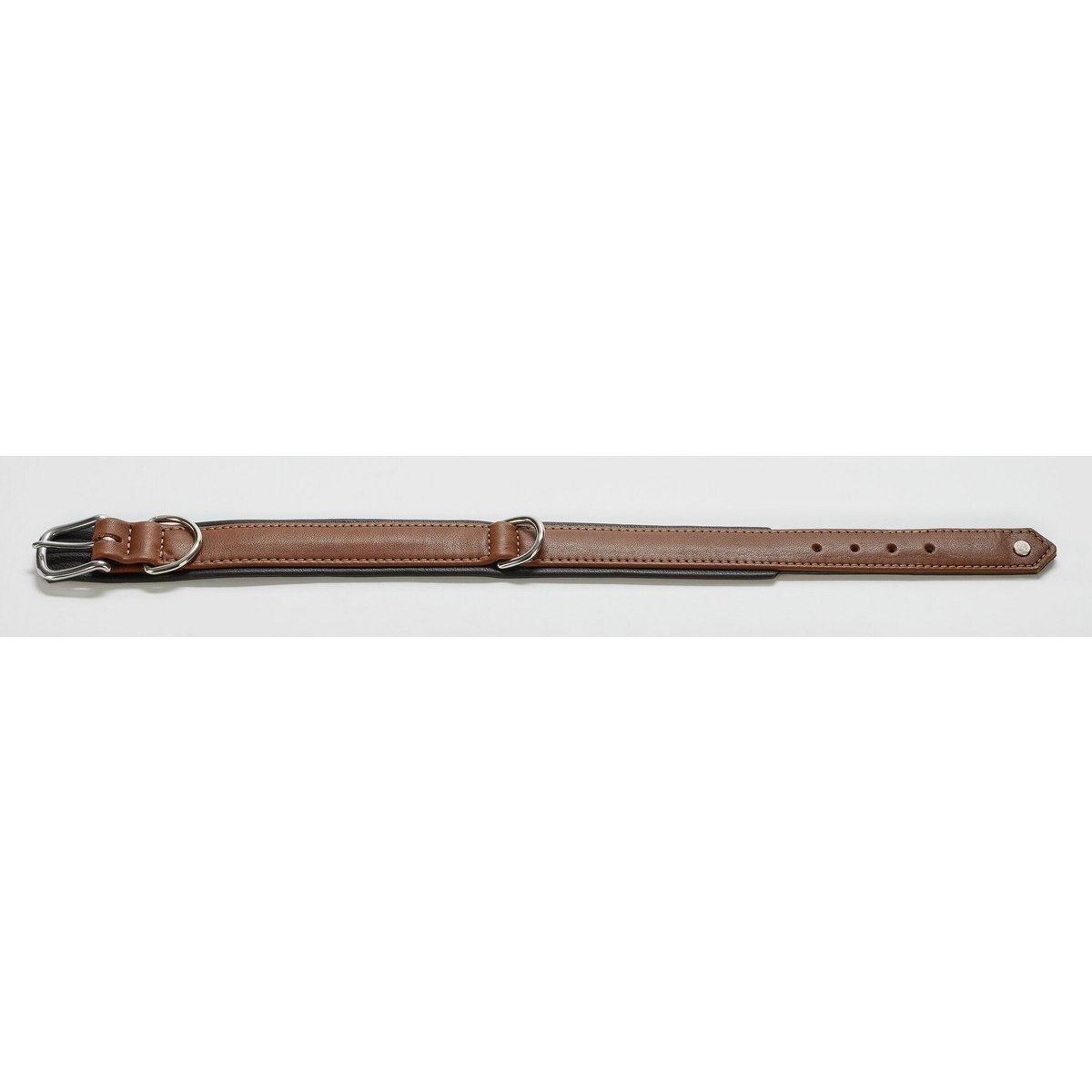 AMICI Cognac - Stilvolles Nappa - Halsband für modebewusste Hundefreunde - Tiny Paws Boutique