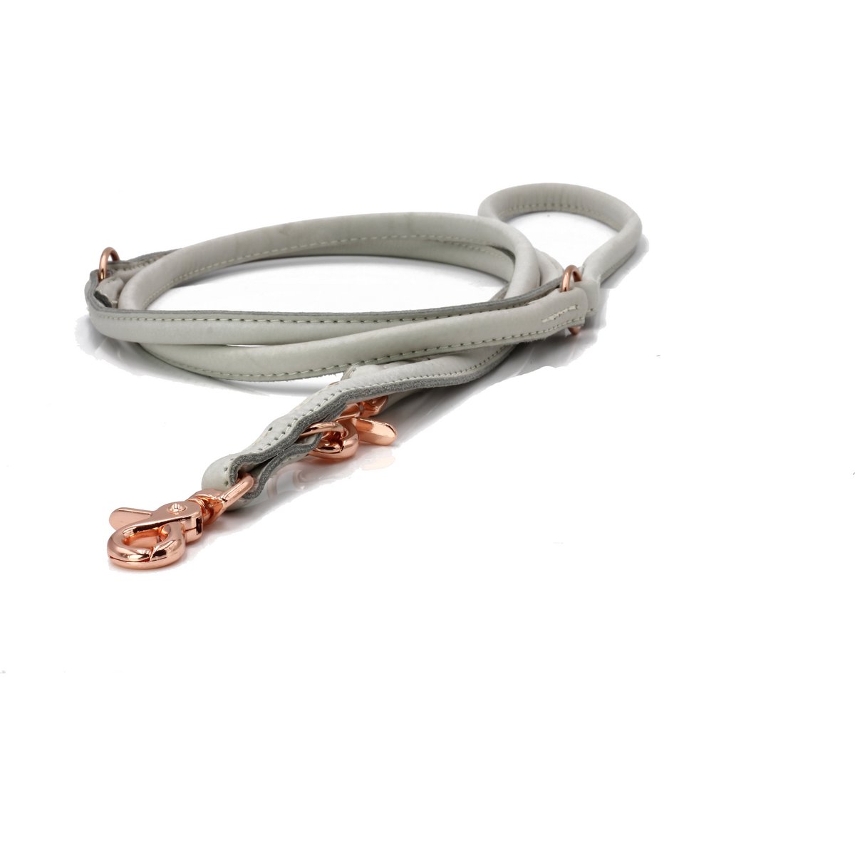AMICI Light Grey - Elegante Rundleine für modebewusste Hundefreunde - Tiny Paws Boutique
