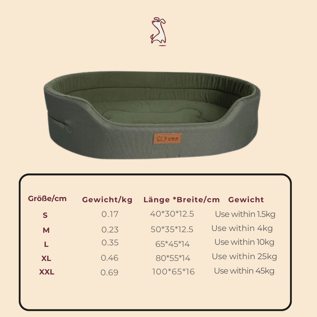 Atmungsaktives Hundebett – Leicht, weich & ideal für jede Jahreszeit - Tiny Paws Boutique