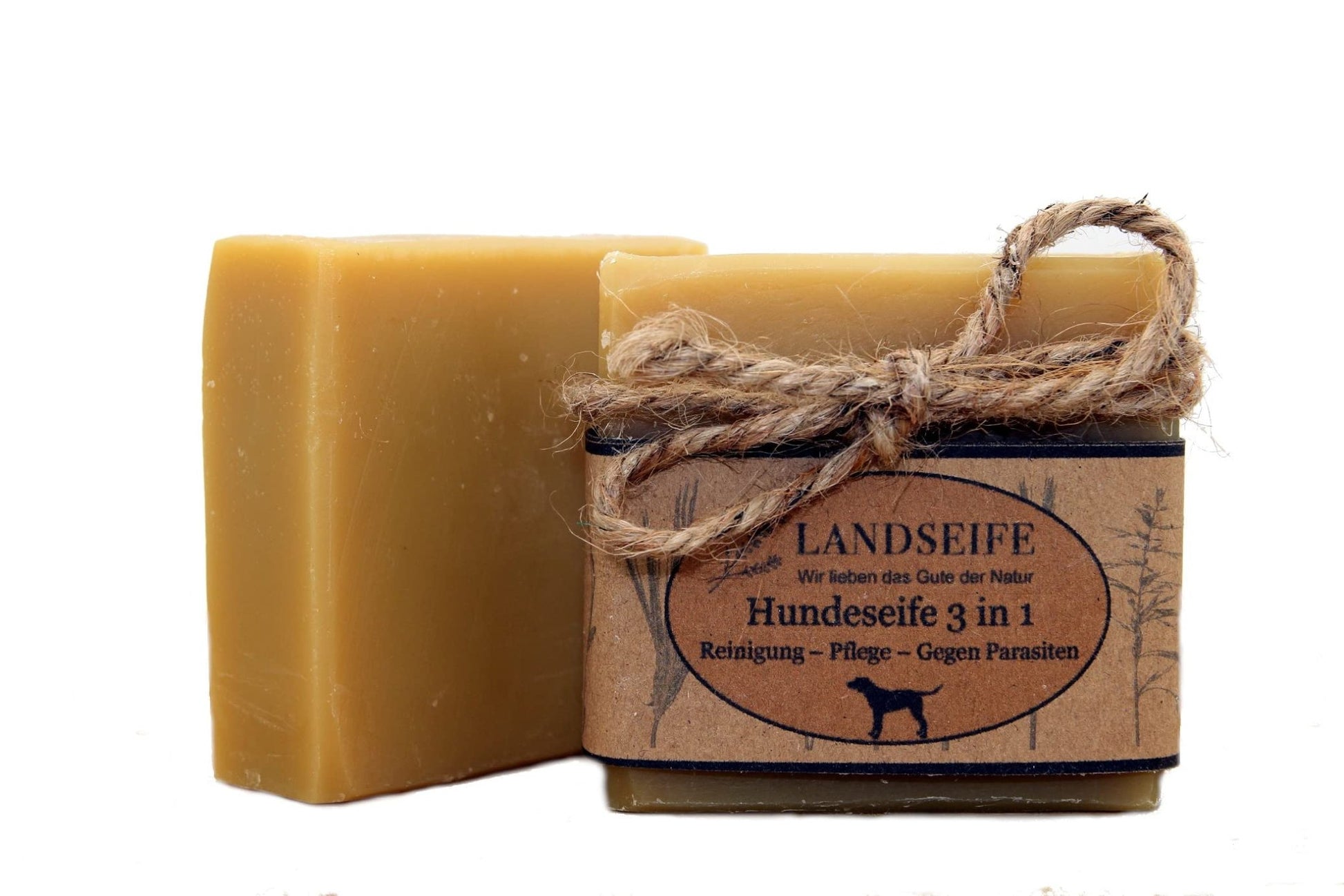 Bio - Hundeseife mit Kamille, Niemöl & Mandelöl – Vegan, duftfrei & gegen Parasiten - Tiny Paws Boutique