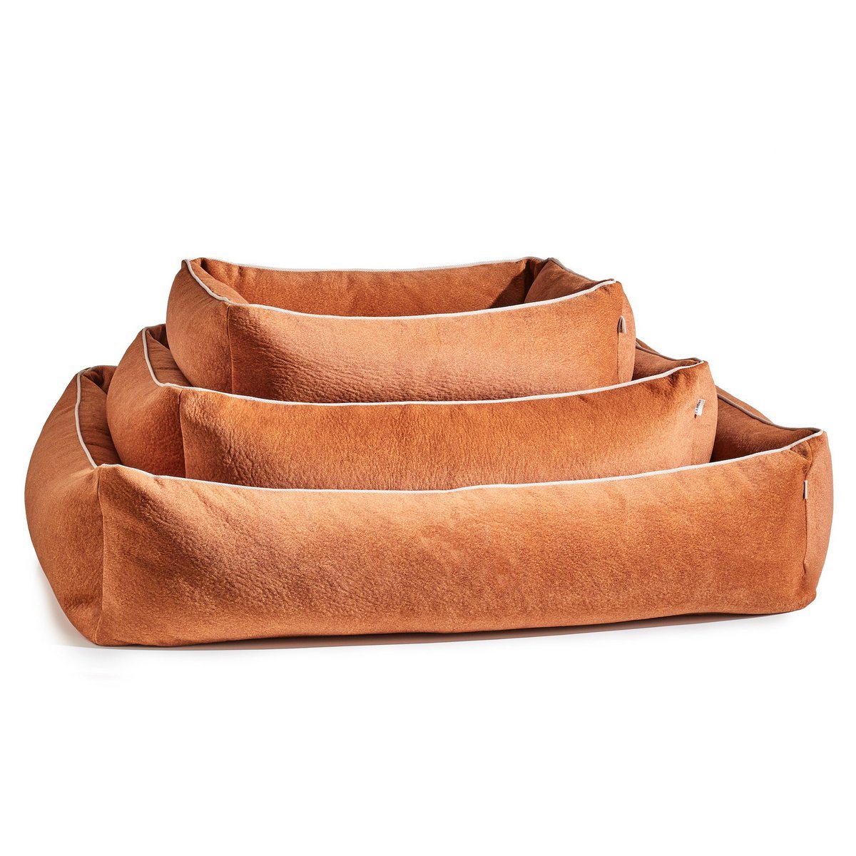CLASSIC Hundebett - BUFFALO CAMEL - Tiny Paws Boutique