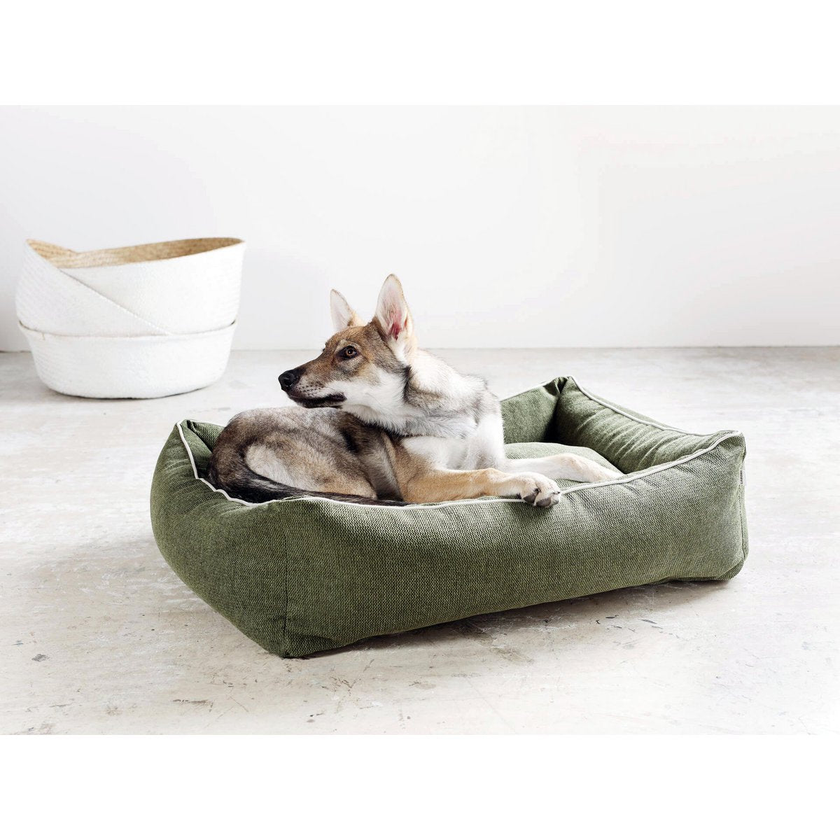 CLASSIC Hundebett - ECO GREEN - Tiny Paws Boutique