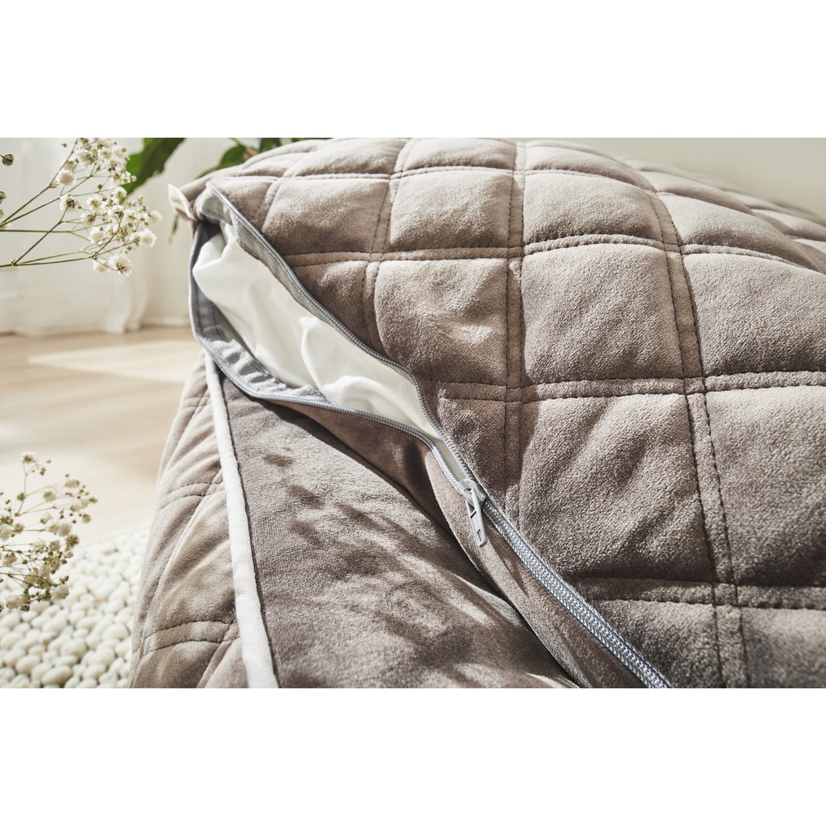 CLASSIC Hundebett - OXFORD GREY - Tiny Paws Boutique
