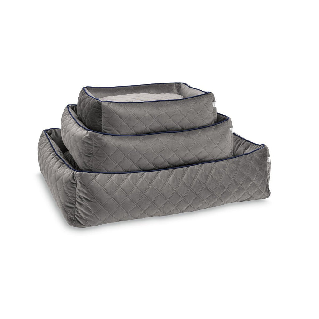 CLASSIC Hundebett - OXFORD GREY - Tiny Paws Boutique