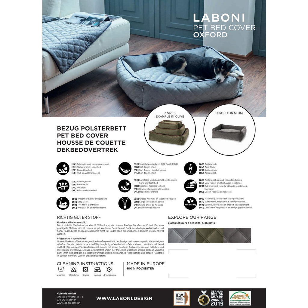 CLASSIC Hundebett - OXFORD TAUPE - Tiny Paws Boutique