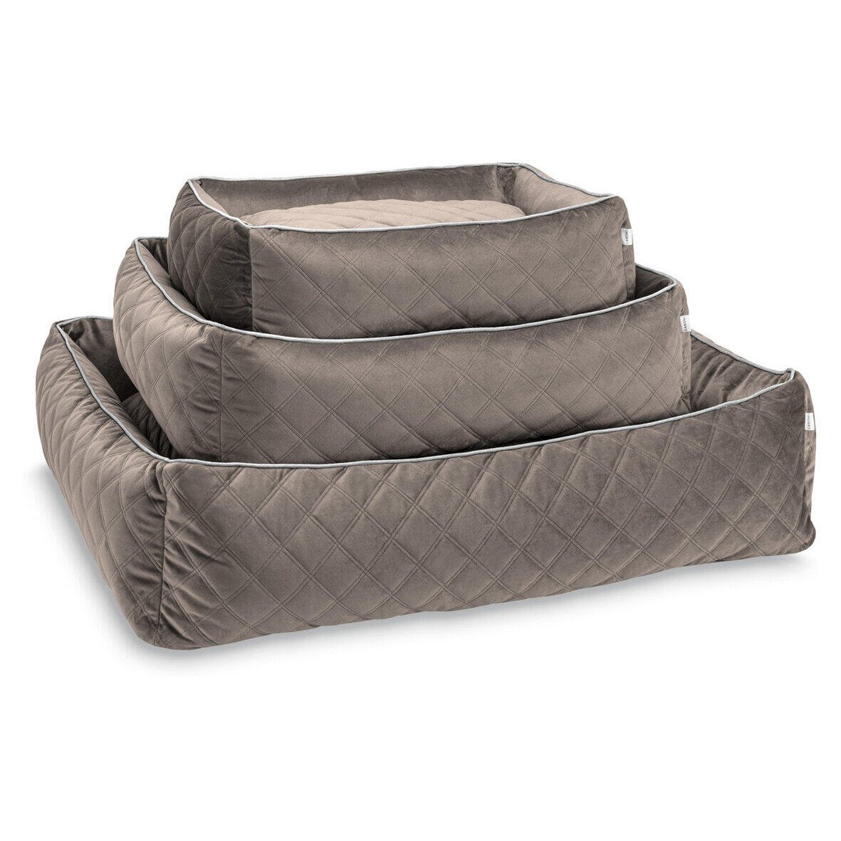 CLASSIC Hundebett - OXFORD TAUPE - Tiny Paws Boutique