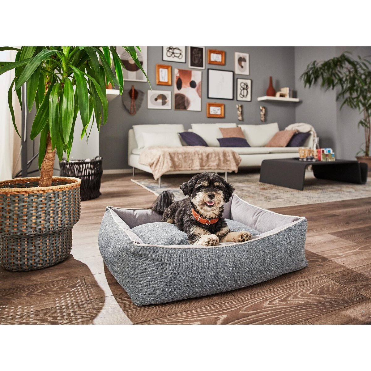 CLASSIC Hundebett - SCALA DENIM - Tiny Paws Boutique