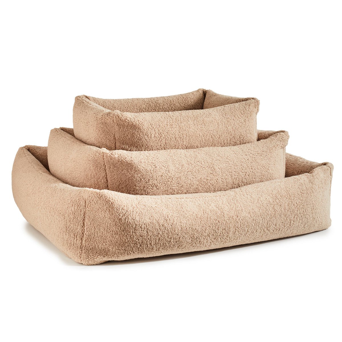 CLASSIC Hundebett - TEDDY CREME - Tiny Paws Boutique