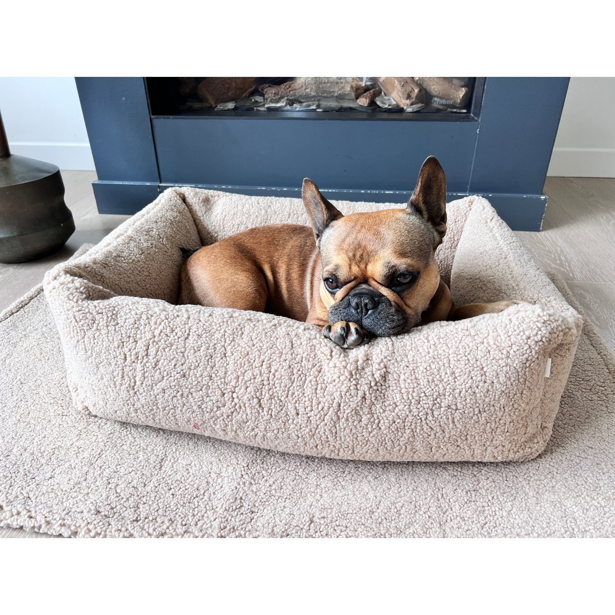 CLASSIC Hundebett - TEDDY CREME - Tiny Paws Boutique