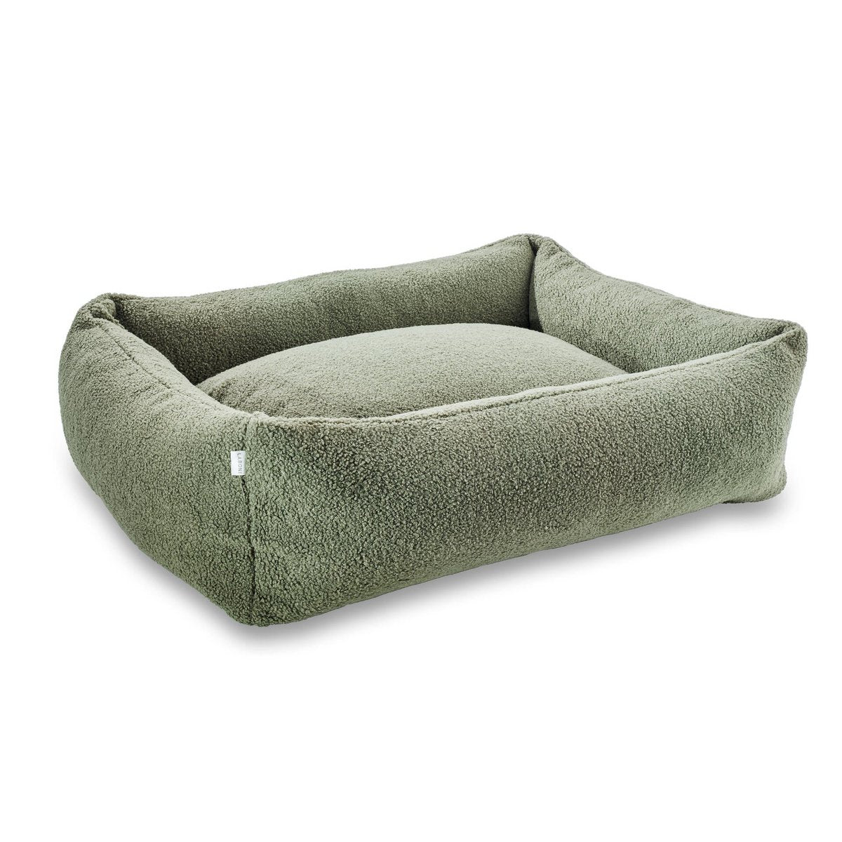 CLASSIC Hundebett - TEDDY GREEN - Tiny Paws Boutique