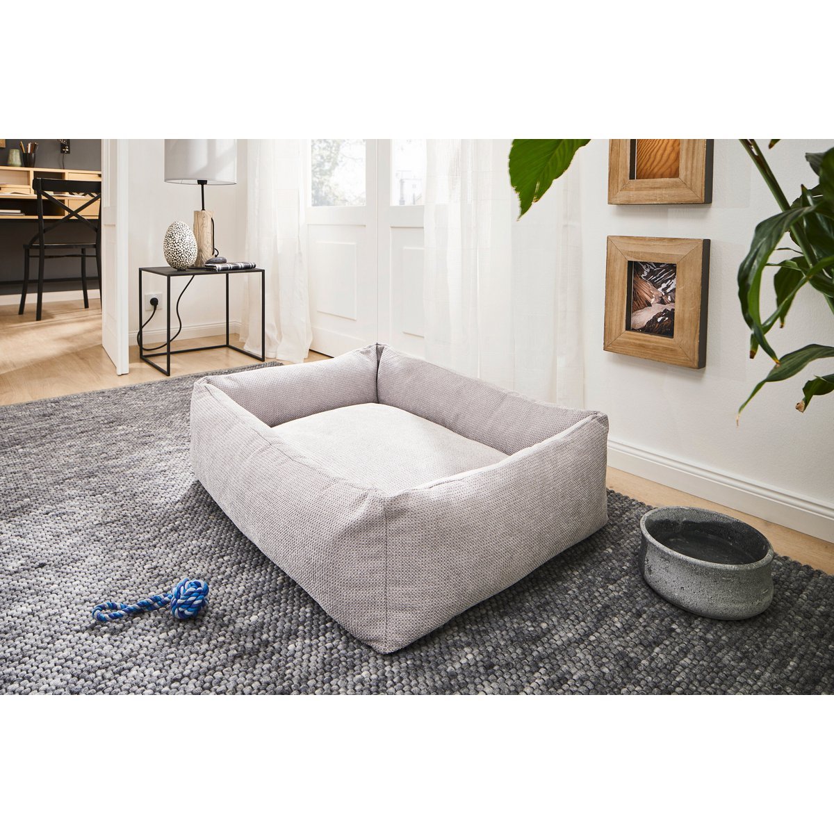 CLASSIC Hundebett - TUDOR GREY - Tiny Paws Boutique