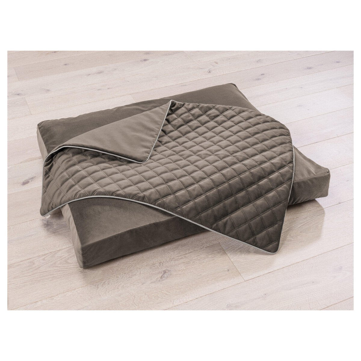 Decke OXFORD Stone - strapazierfähige Hundedecke in edler Samtoptik - Tiny Paws Boutique