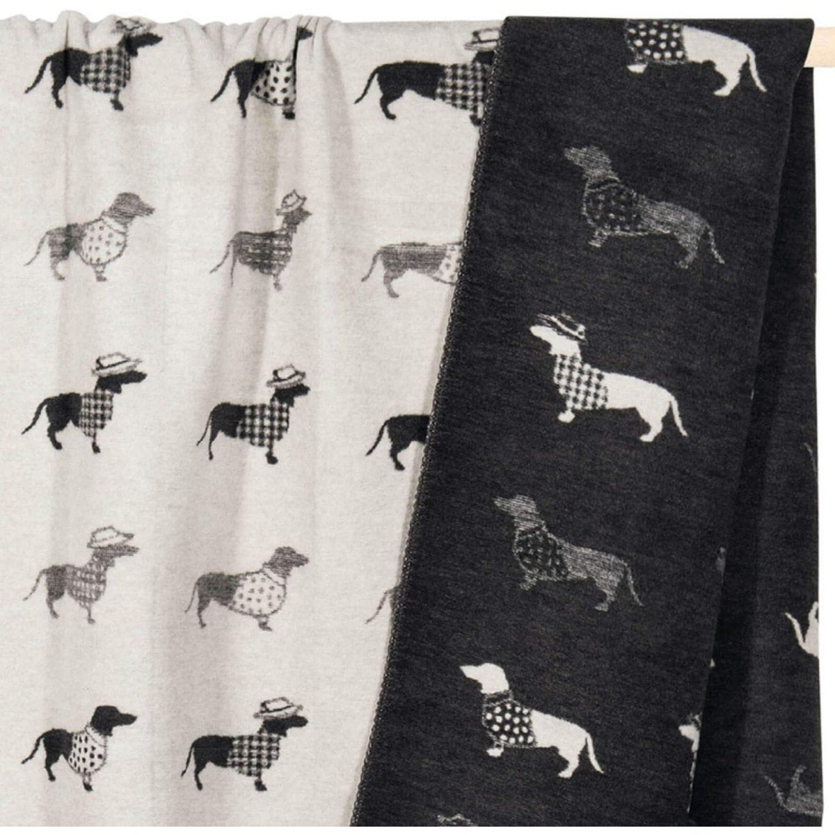 Decke TECKEL - Wendedecke mit Dackelmotiv - Tiny Paws Boutique