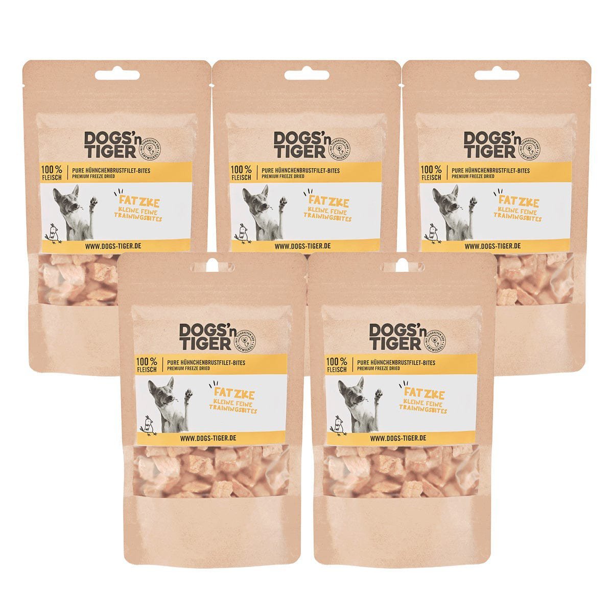 Dogs'n Tiger Adult, dog snacks, fats, treats, 99% freeze - dried chicken breast fillet - Tiny Paws Boutique