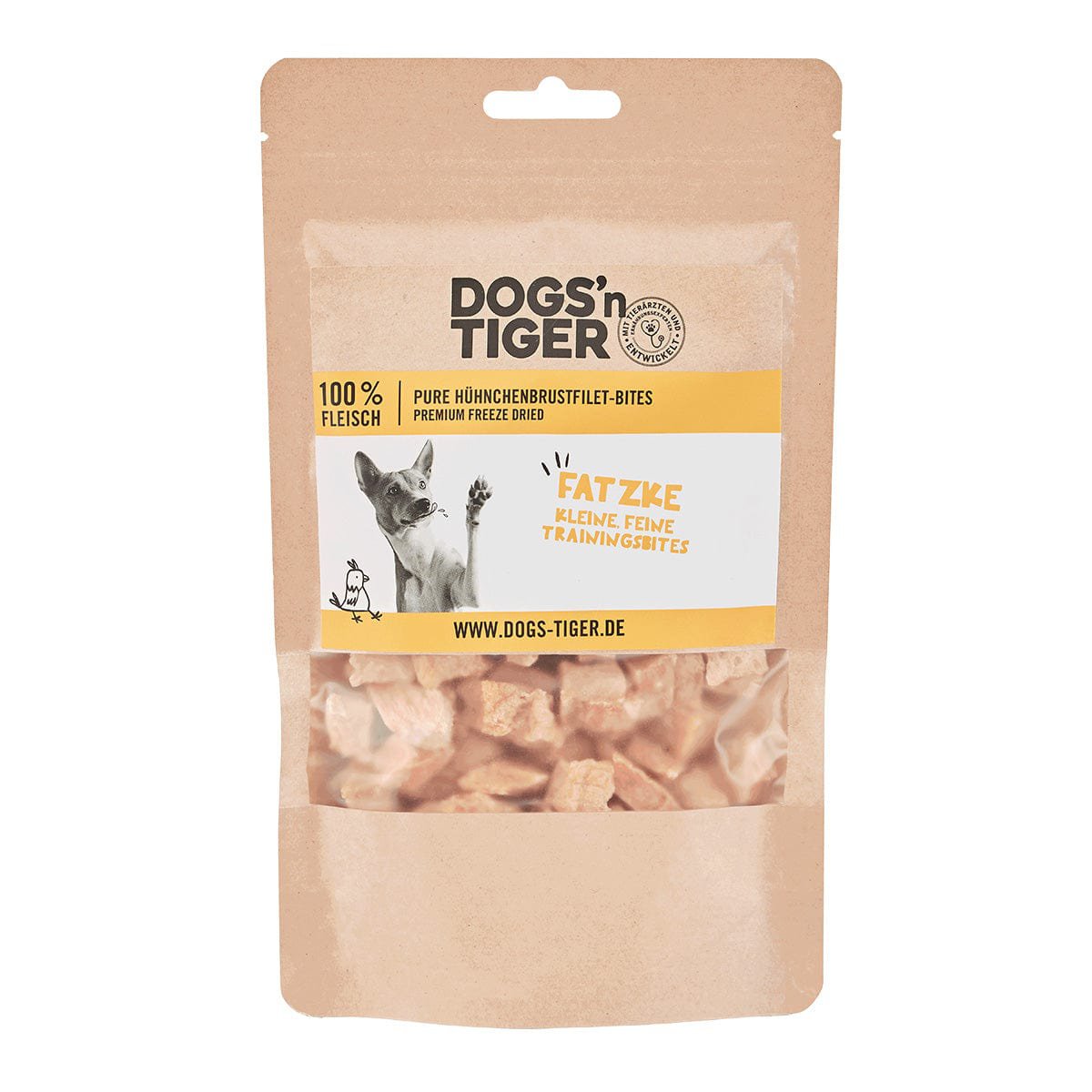 Dogs'n Tiger Adult, dog snacks, fats, treats, 99% freeze - dried chicken breast fillet - Tiny Paws Boutique