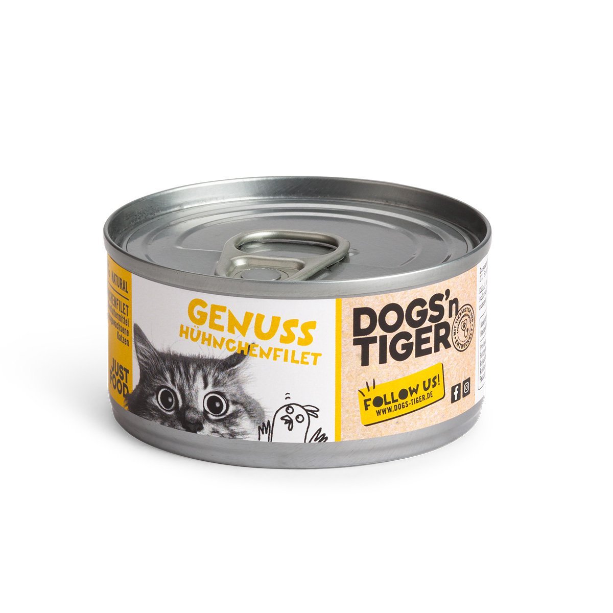 Dogs'n Tiger Adult Premium cat food, wet food, grain - free, enjoyment, chicken - Tiny Paws Boutique