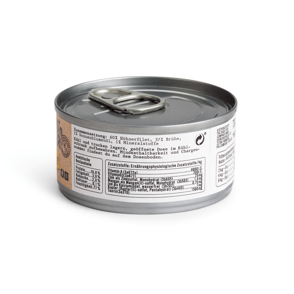 Dogs'n Tiger Adult Premium cat food, wet food, grain - free, enjoyment, chicken - Tiny Paws Boutique