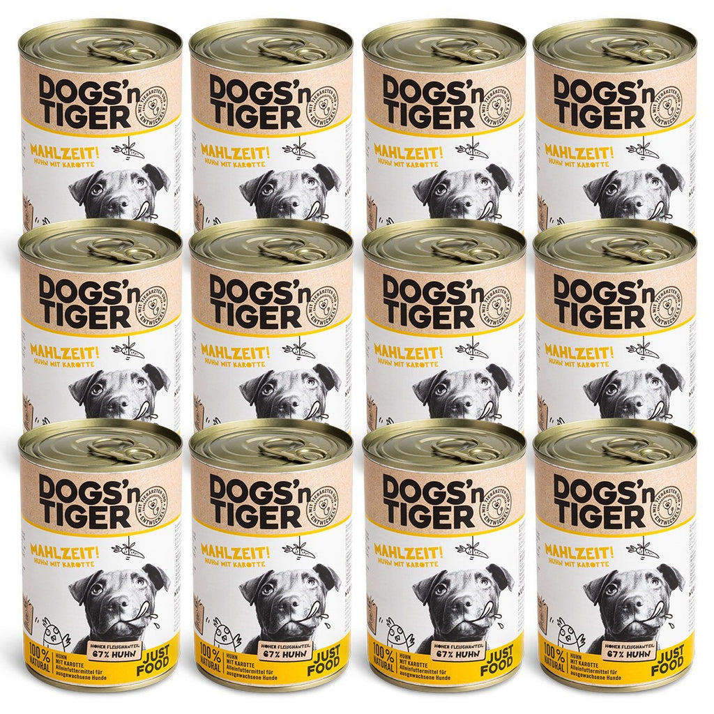 Dogs’n Tiger Adult Premium Dog Food, Wet Food, Grain Free, Meal, Chicken & Carrot - Tiny Paws Boutique