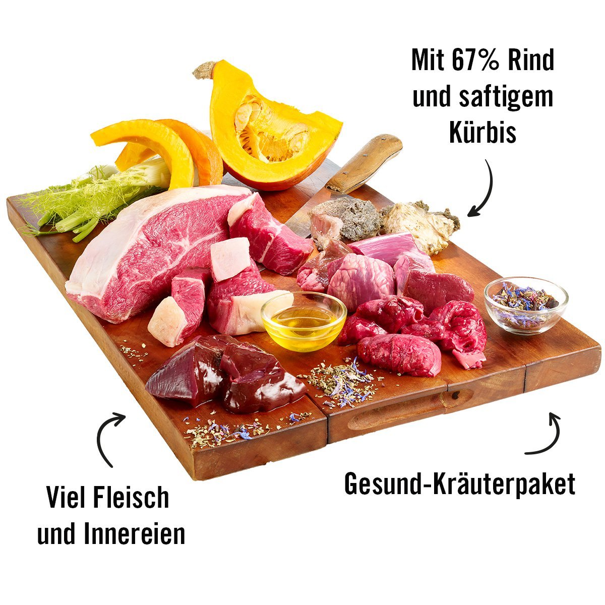 Dogs’n Tiger Adult Premium Hundefutter, Nassfutter, Getreidefrei, Guadn, Rind & Kürbis - Tiny Paws Boutique