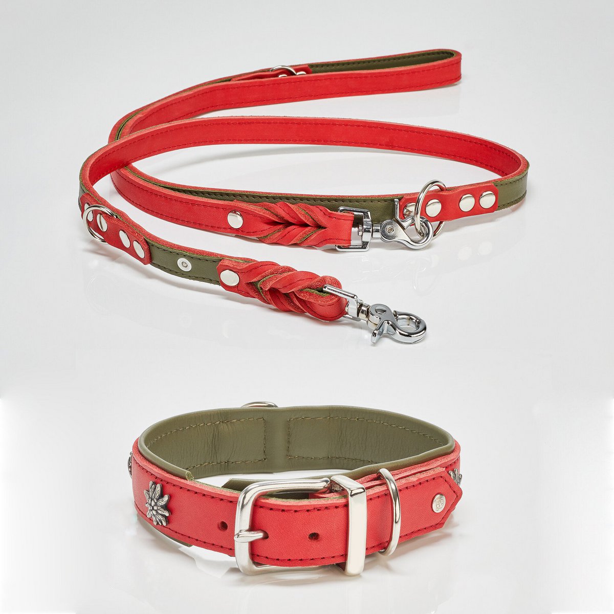 EDELWEISS - Elegantes Hundehalsband mit stilvollen Applikationen - Tiny Paws Boutique