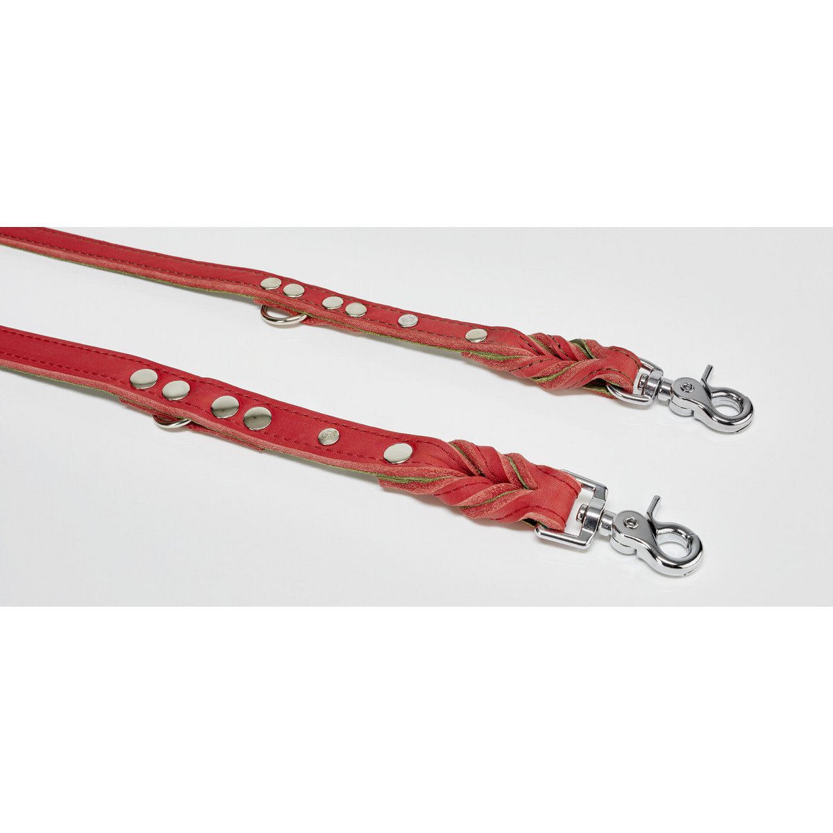 EDELWEISS - Raffinierte Hundeleine aus robustem Fettleder mit handgeflochtenen Details - Tiny Paws Boutique