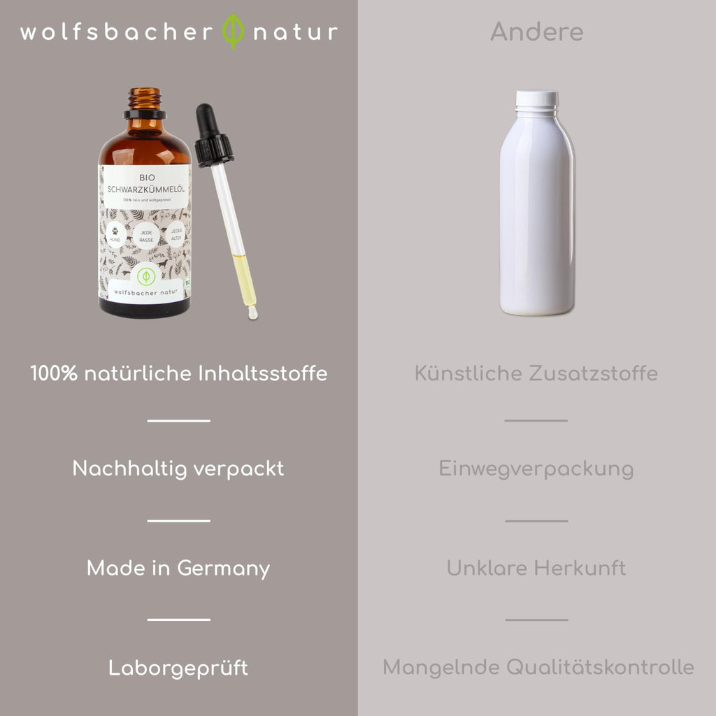Natürliches Schwarzkümmelöl für Hunde – Zeckenschutz, Hautpflege & Vitalstoffquelle - Tiny Paws Boutique
