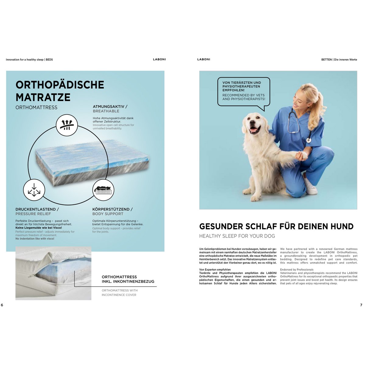 ORTHO Hundebett - GLAM GRAPHITE - Tiny Paws Boutique
